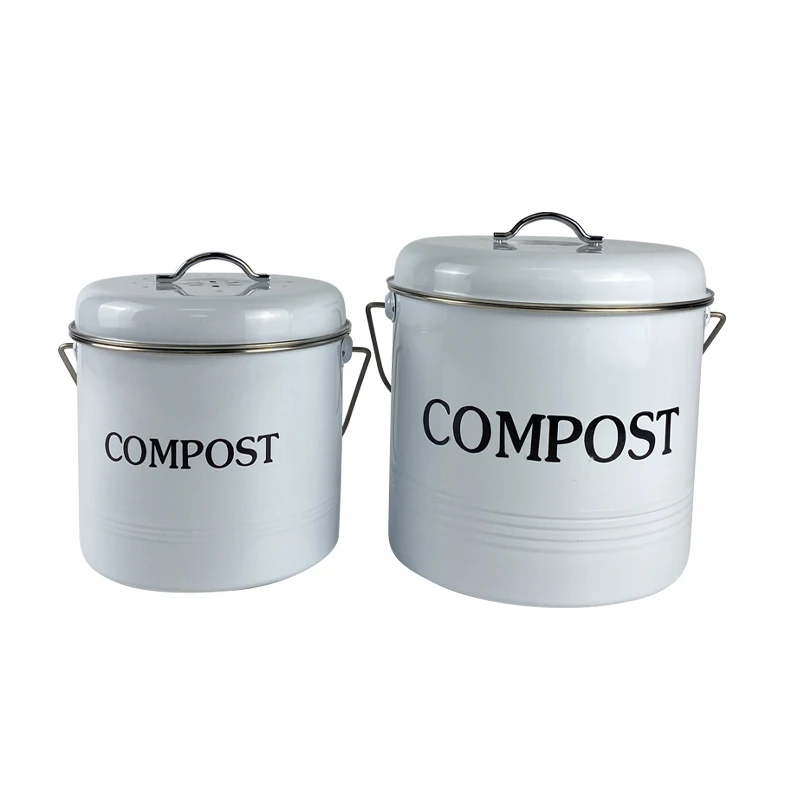 Kitchen Counter Countertop  Food Waste Food Scrap Compost Bin Bucket with Lid