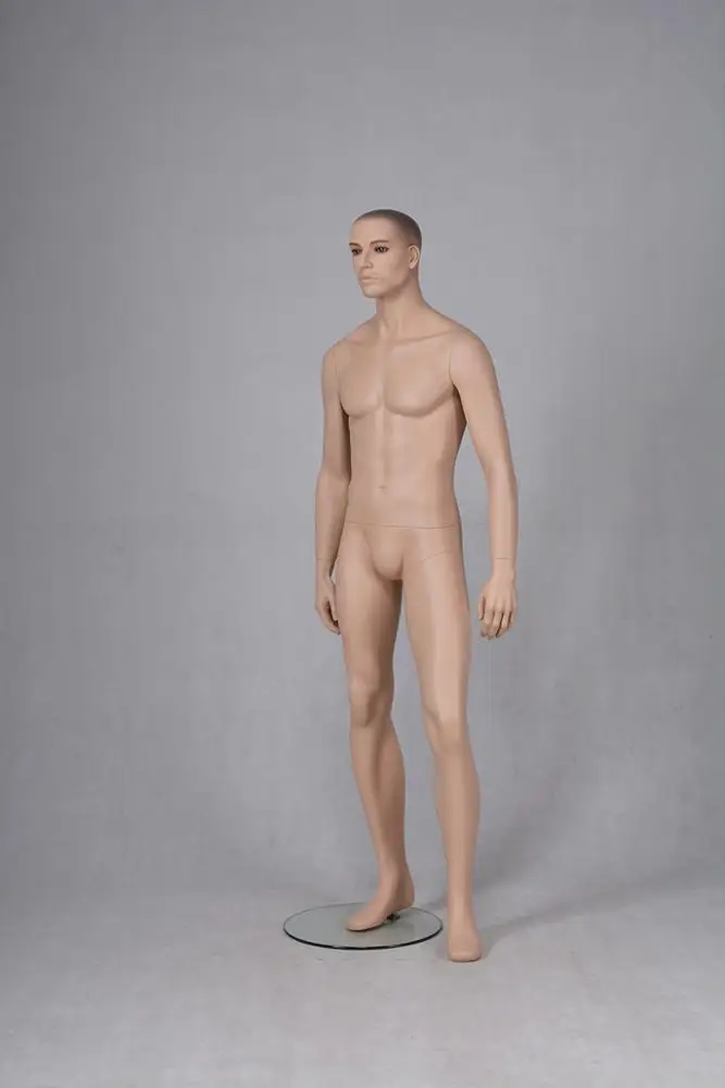 Sexy male mannequins homme clothes dummy makeup mannequin male with hair and face