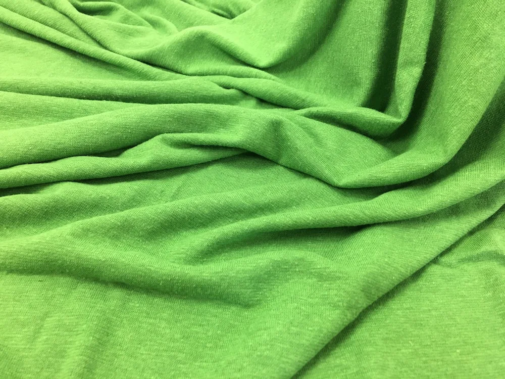 
top quality single jersey fabric with 55%hemp 45%organic cotton for tshirt knitted fabric by the yard 