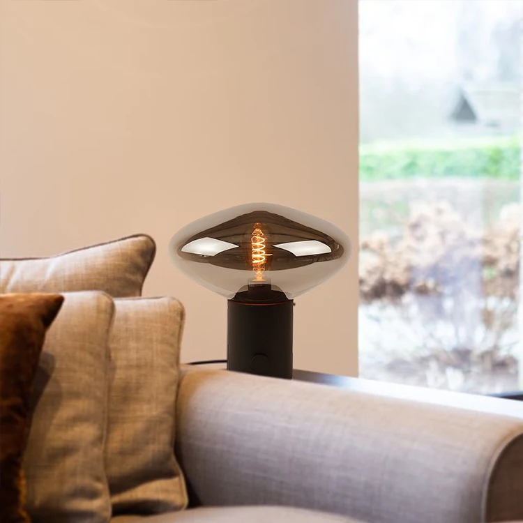 Indoor Decor 40W E27 Classic Modern LED Night Light  China Supplier Hotel Home Glass nordic table lamp