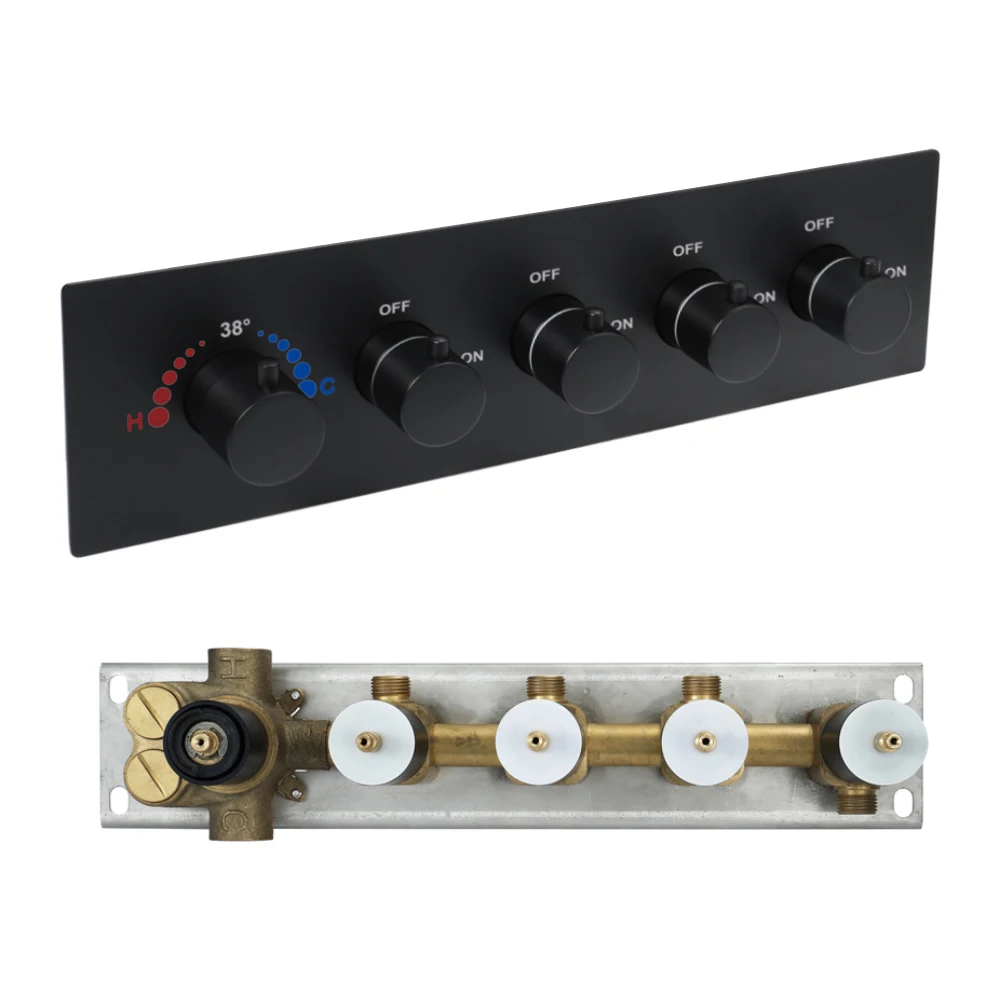 Shower Main Body Two/Three/Four Function High Flow Thermostatic Switch Valve