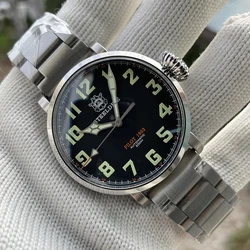 STEELDIVE SD1903 New Arrival 46.5mm Steel Case Dive Watch Super Luminous C3 Unique Crown 200M 20ATM Diving Men Watches