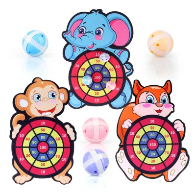 Christmas Cartoon Dart Board Games for Kids Board Games Kit with 3 Sticky Balls And Hook Classic toys Set For Kids Gift juguetes
