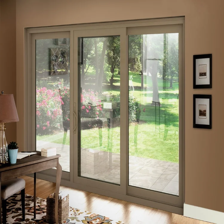 
New products promotion internal in wall 3.94-in surface mounted patio handle glass door sliding system 