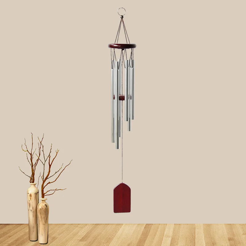 
China Balcony door decoration gift wind chimes pine metal small wind chimes Nordic pastoral aluminum tubes 