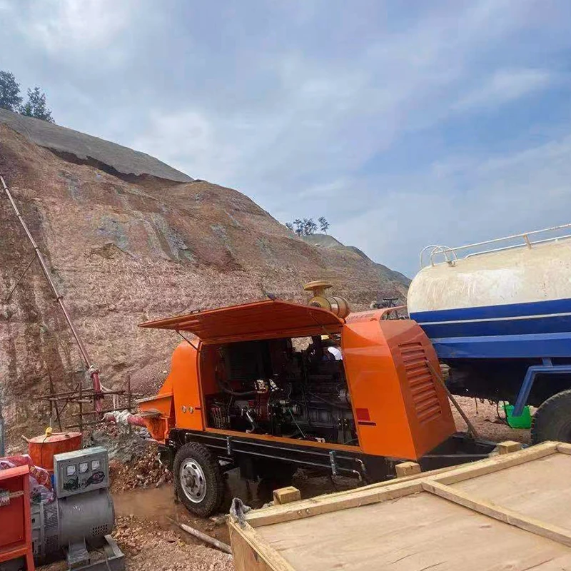 Special concrete pump for wind power generation concrete casting project on sea