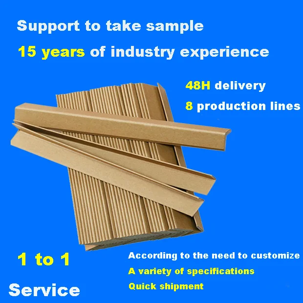Transport Carton Paper Tube 9 Mm Shipping Box Edgeboard 25 Pallet Edge Guards Buckle and Corner Protectors for Boxes