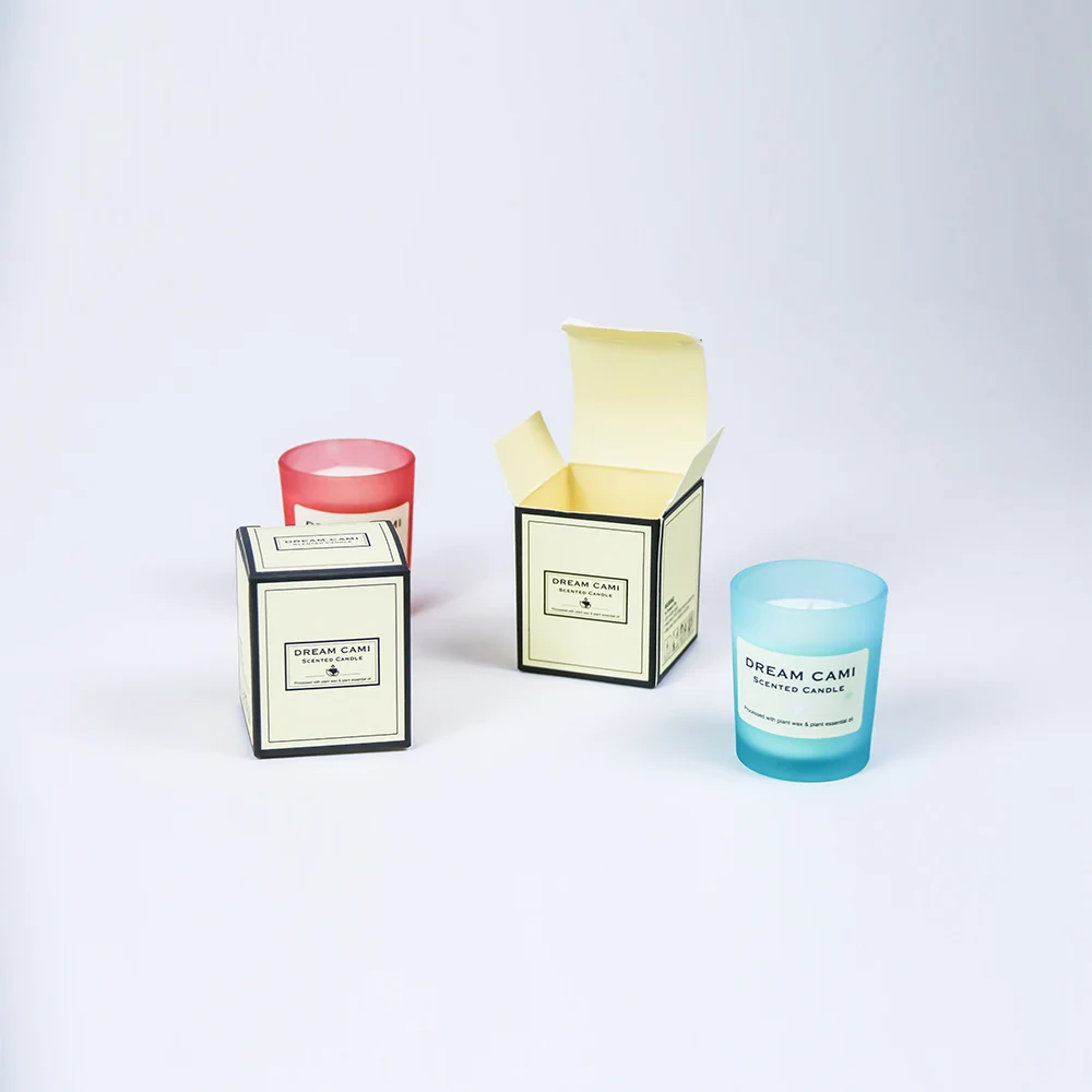 Free sample OEM/ODM cardboard candle tube boxes recyclable packaging candle jar and boxes