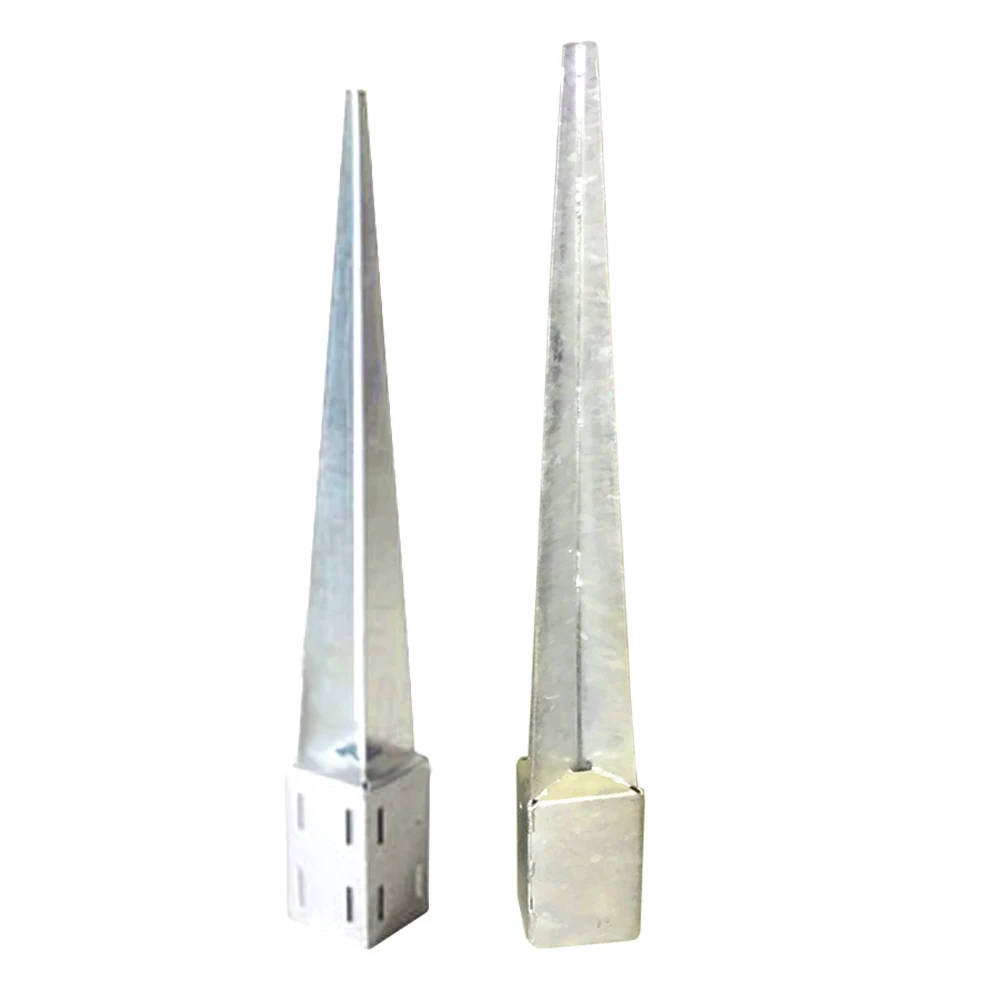 
 Оцинкованный стальной садовый деревянный забор 27 дюймов, заземляющий якорь  