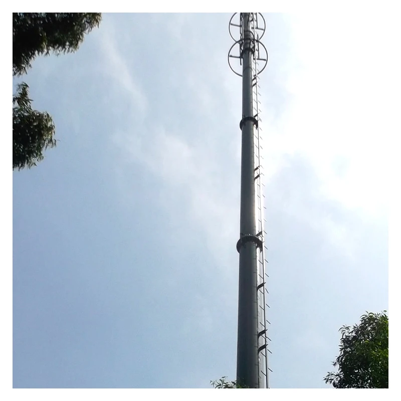 Best Selling Steel Telecom 15M Communication Antenna Pole Tower Mast Lattice Communication Pole