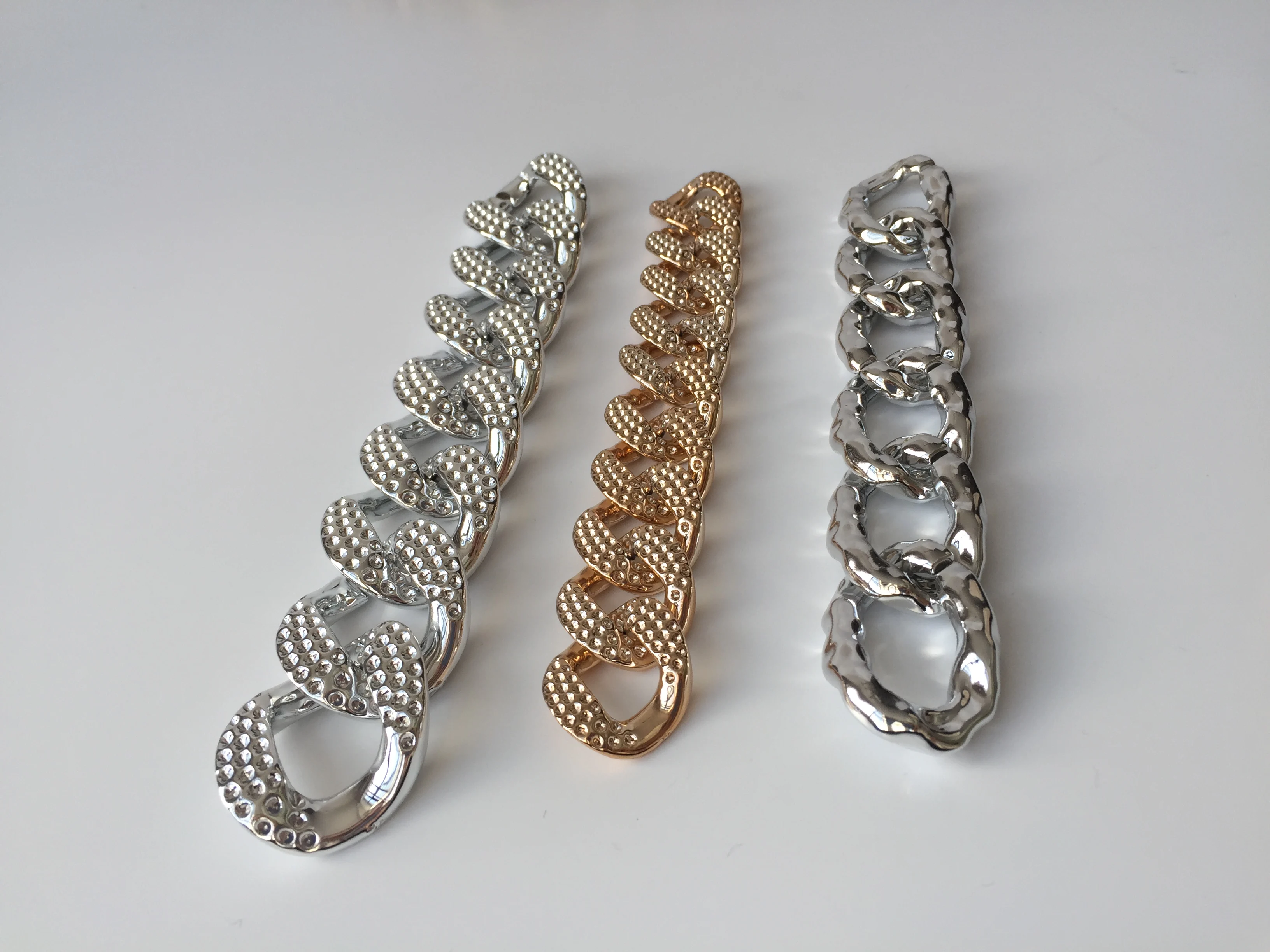  New Product Fashion Retro Handbag Accessories Recycled Material Acrylic Resin Chains