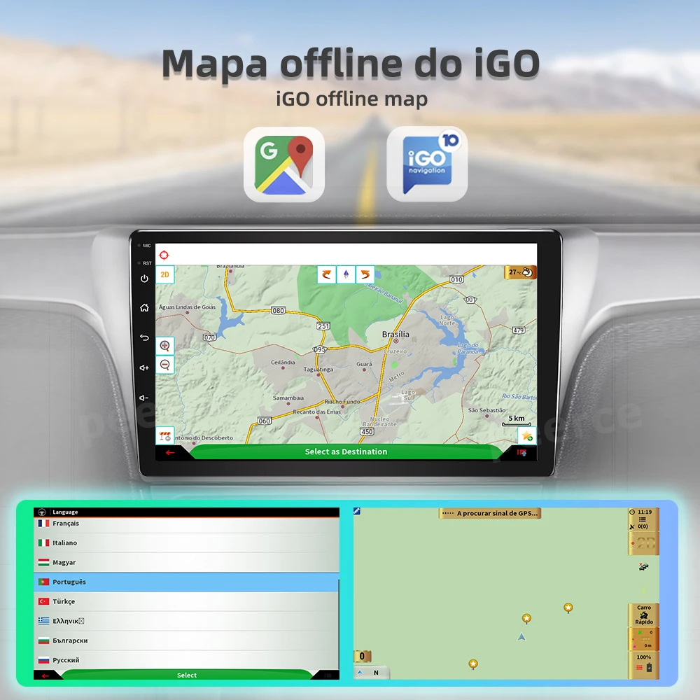 HD Multimedia IGO Offline map 9 inch car video carplay android 1+16GB GPS WIFI DSP for Nissan March 2010-15