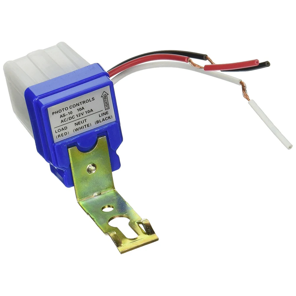 Ac Dc 12v 10a Auto on Off Photocell Light Switch Photoswitch Light Control
