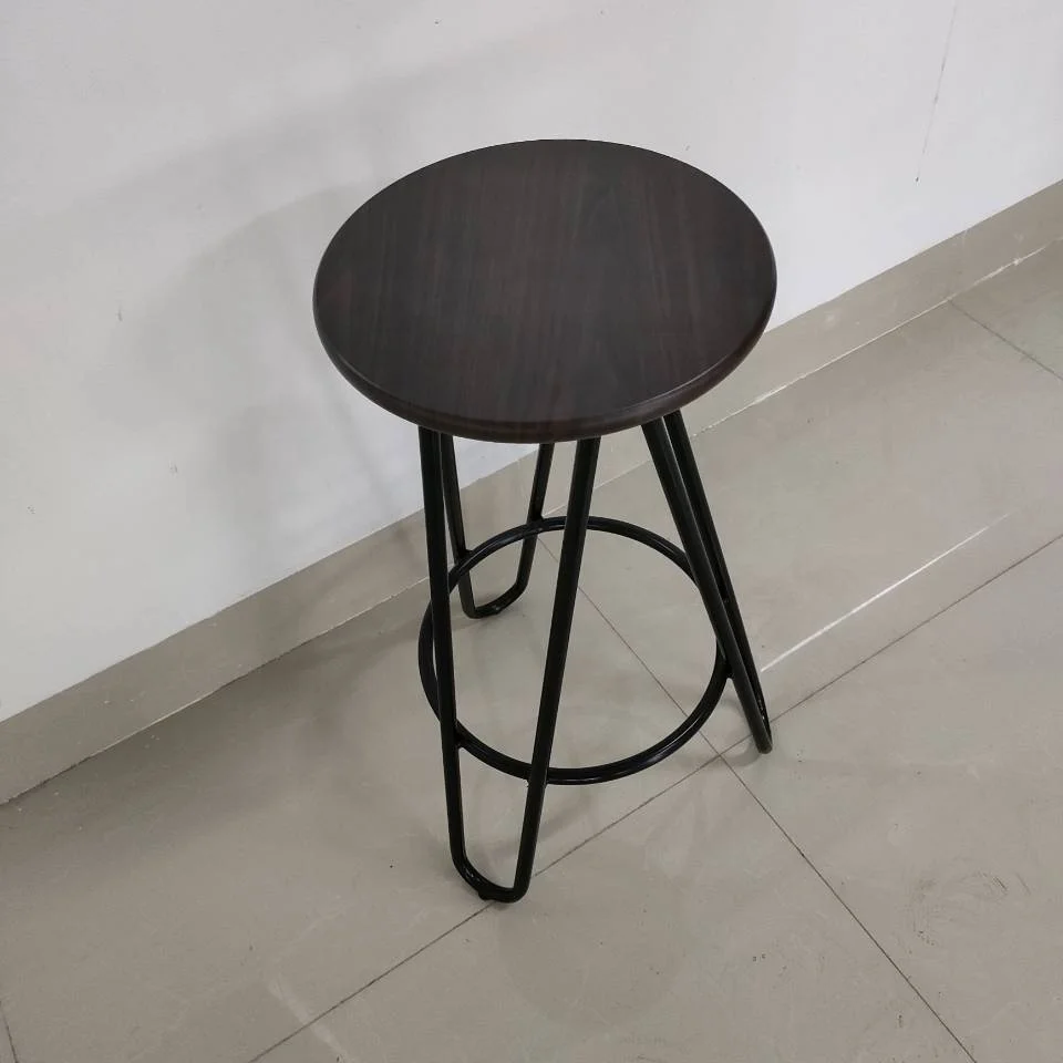 Economic commercial metal counter height bar stools with MDF seat