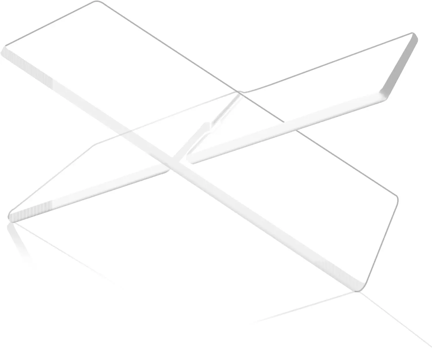 Clear Book Stand, X Shape Transparent  Book  Stand For Reading, Acrylic  Stand For Cookbook/Magazine/Cartoon Books/Bible