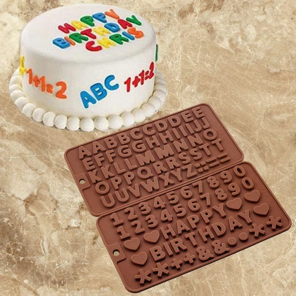 
 New popular 26 English letters silicone Chocolate Mold jelly mold sugar cake decoration tools cake mold desserts  