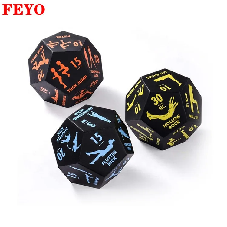Dia 5.5cm China Manufacturer 12 Sides Dice PU Squishy Toy Hot Selling Decompression Sport Toy PU Balls Squishy Handheld Toy