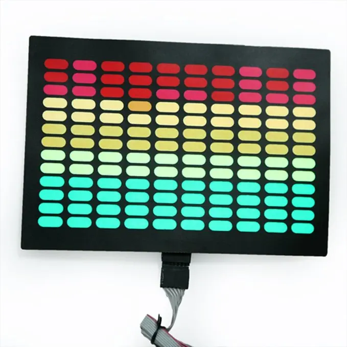 Party supplies glow in the dark el equalizer panel custom el tshirt panel sound activated led t shirt panel