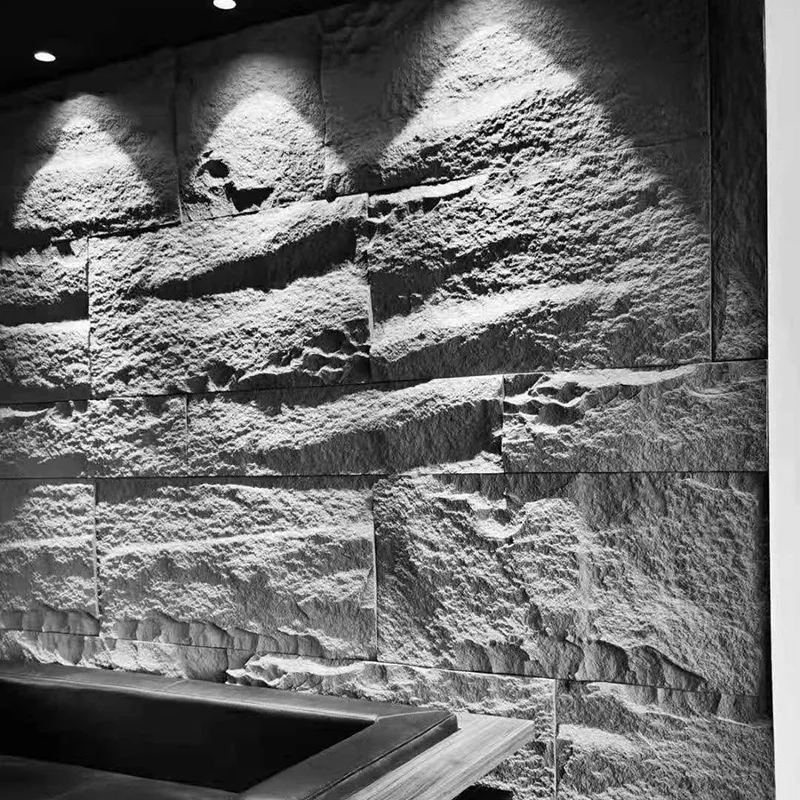 Cultural Stone Exterior Wall Decorative Bricks Big Slab Pu Stone Artificial Stone wall panels For Indoor Outdoor