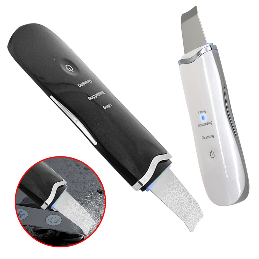 Portable Beauty Lifting Tool Facial Cleaner Device Blackhead Remover Ultrasonic Skin Scrubber
