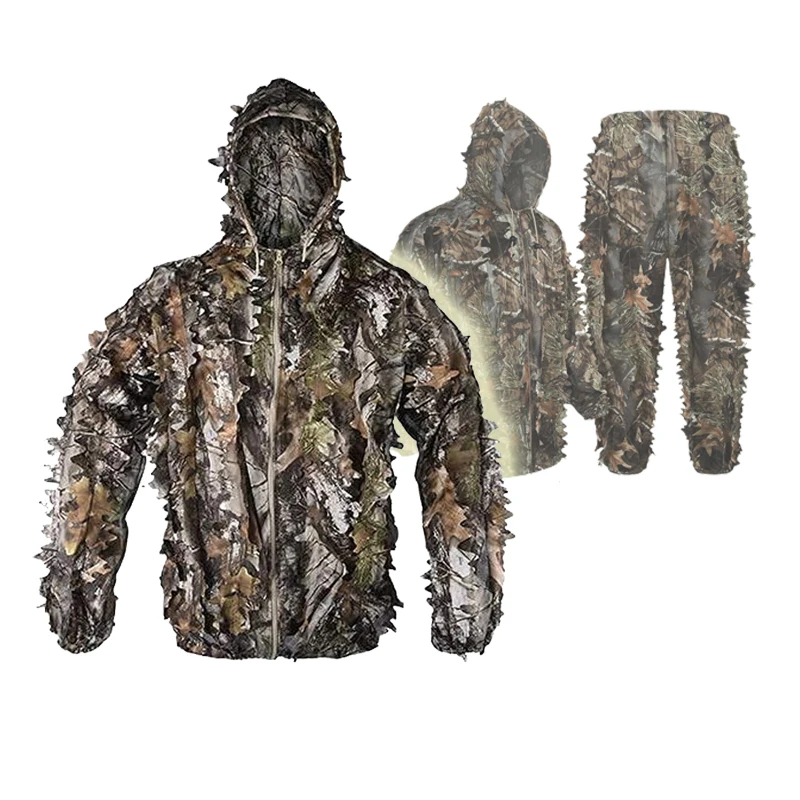 3D Bionic Effect Gili Suit Shooting Hunting Field Special Training Real Person CS Camouflage Waterproof Windproof Warm
