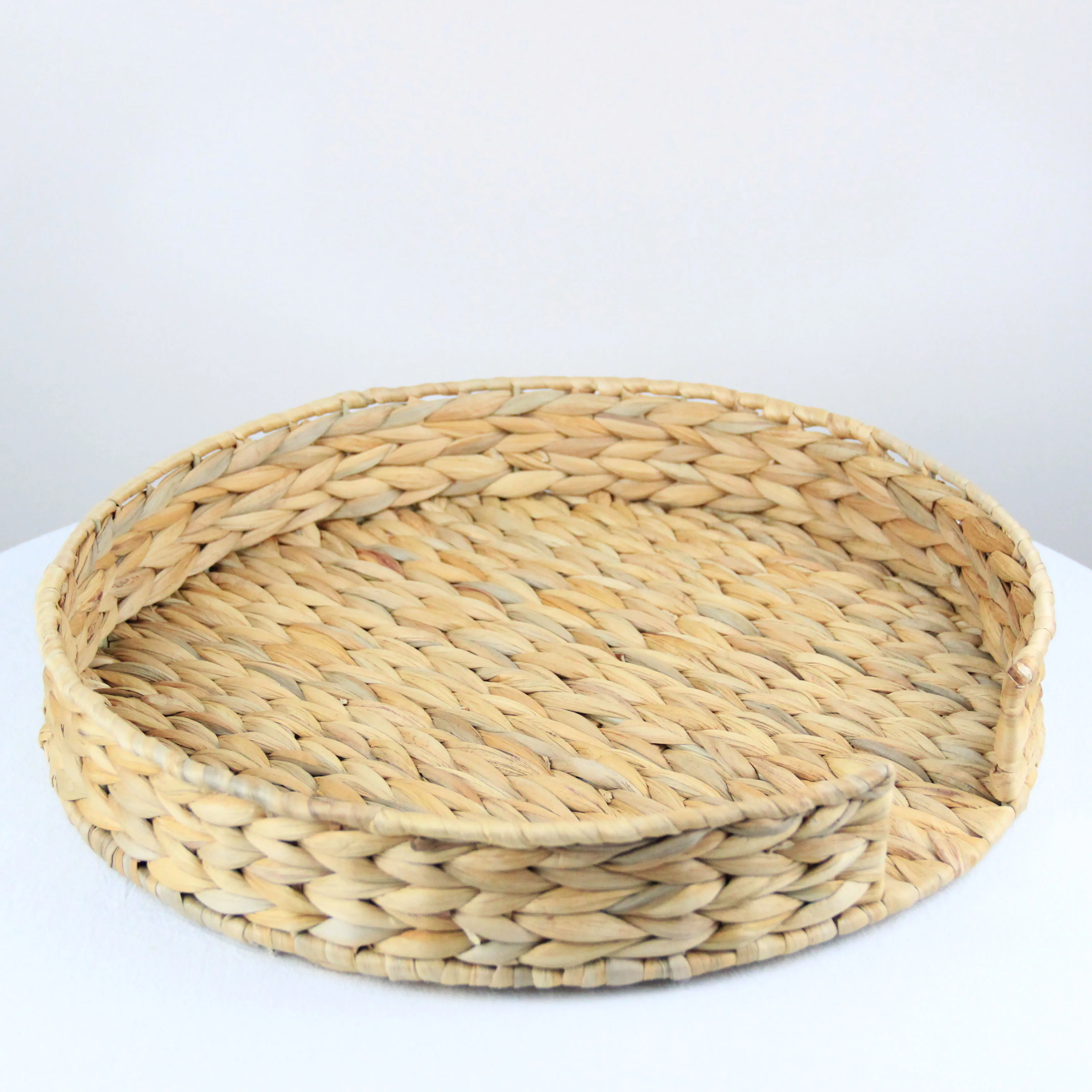2023 Wholesale Natural Round Woven Placemats Seagrass Placemats Heat Resistant Rattan Placemat Set