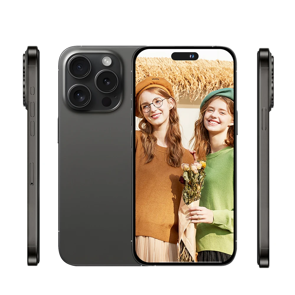 Original i15 phone 15 pro max neuf 6.7 inch 2GB + 16Gb Clone IOSS smartphone 8-core celulares 15 pro max unlocked mobile phone