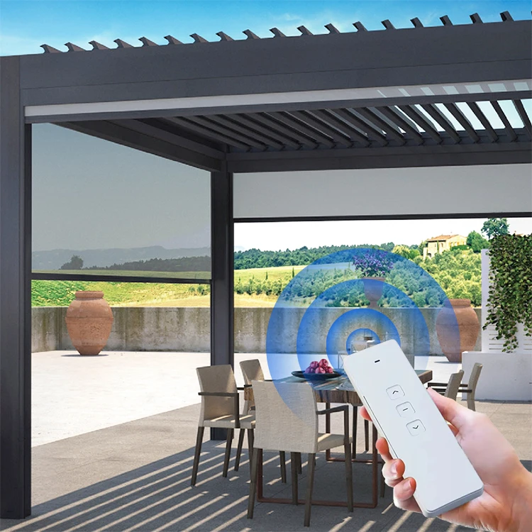 Factory Wholesale High quality UV Resistant window Adjustable Custom Smart Remote Auto Windproof Motorized Fabric Roller Blinds