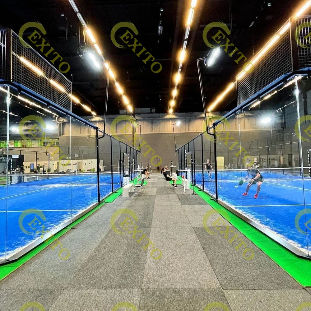 EXITO 100*100*3 mm Hot Dip Galvanized  China Manufacturing Factory Wholesale Panoramic Paddle Tennis Court Without Corner