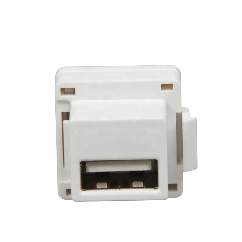  Special Design USB Keystone Jack Short Length Female Usb Connector Power Original Manufacturer