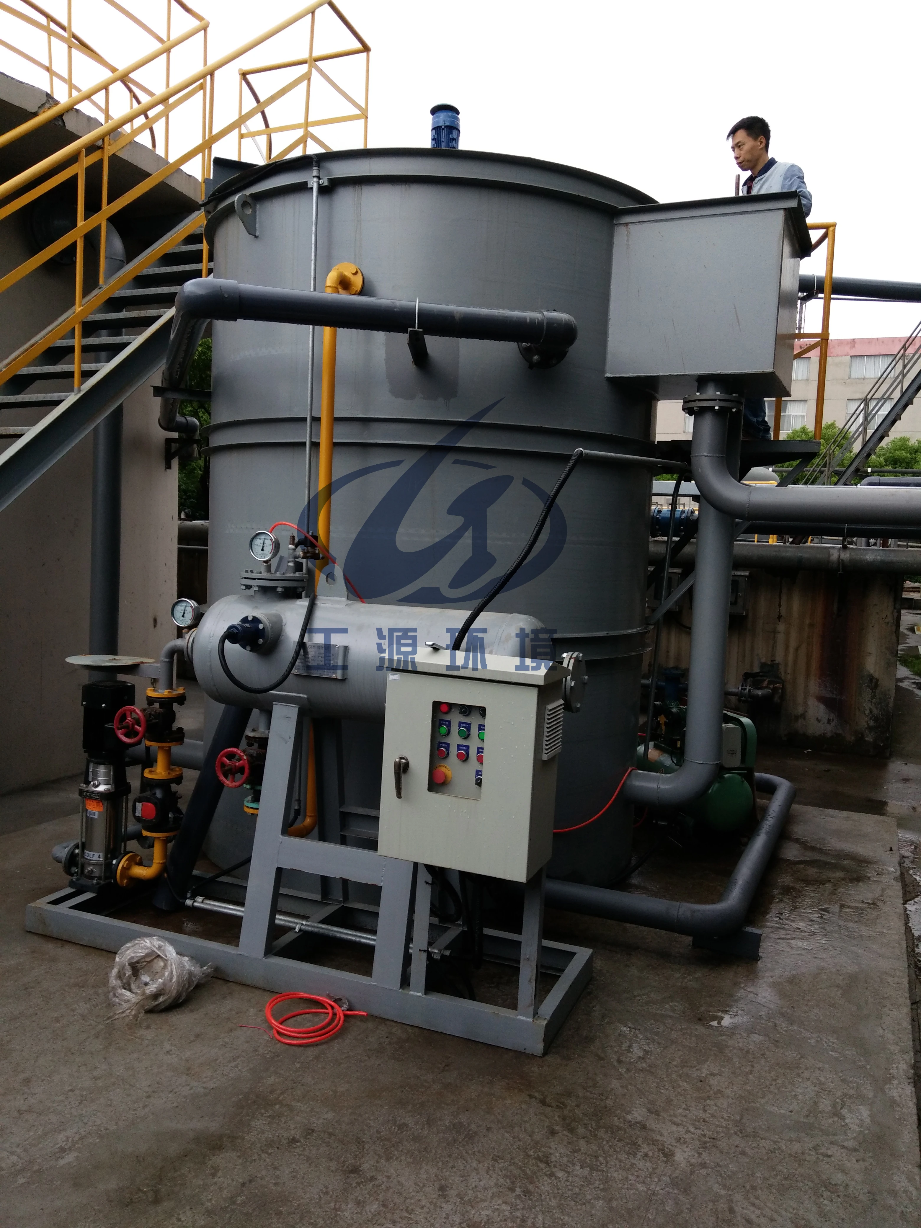 Vertical dissolved air flotation plant Electroplating wastewater treatment equipment