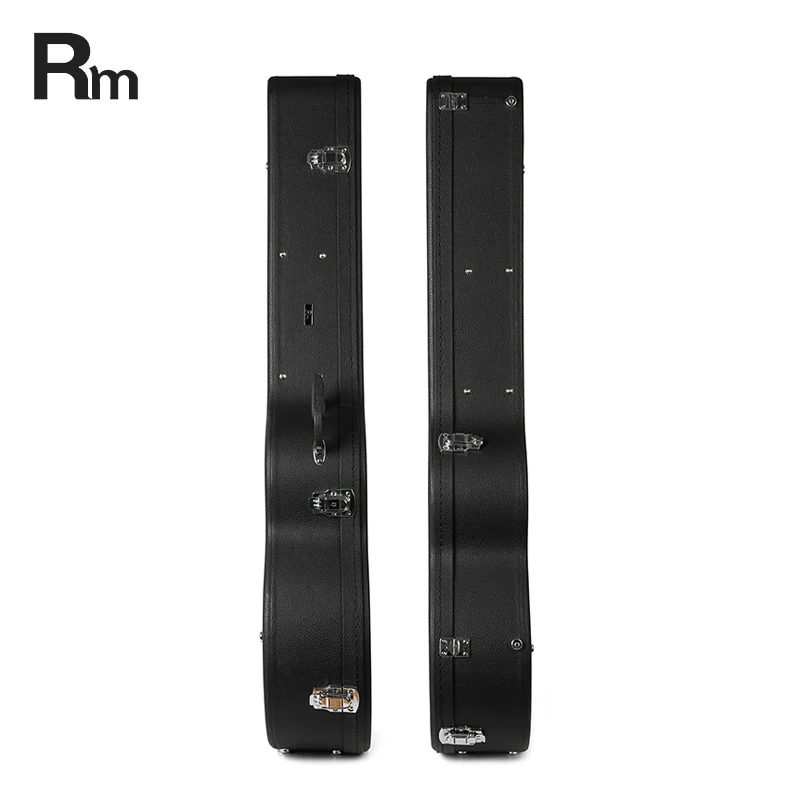 Mystic Elegant Jumbo Acoustic Guitar Case Black Leather Multiple Guitar Roam Case Instrument Bags&Cases For Acoustic Guitar