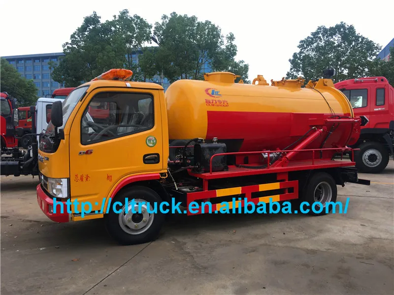 5 тонн вакуумный всасывающий резервуар для сточных вод для продажи 4x2 канализационный дренажный автомобиль для города