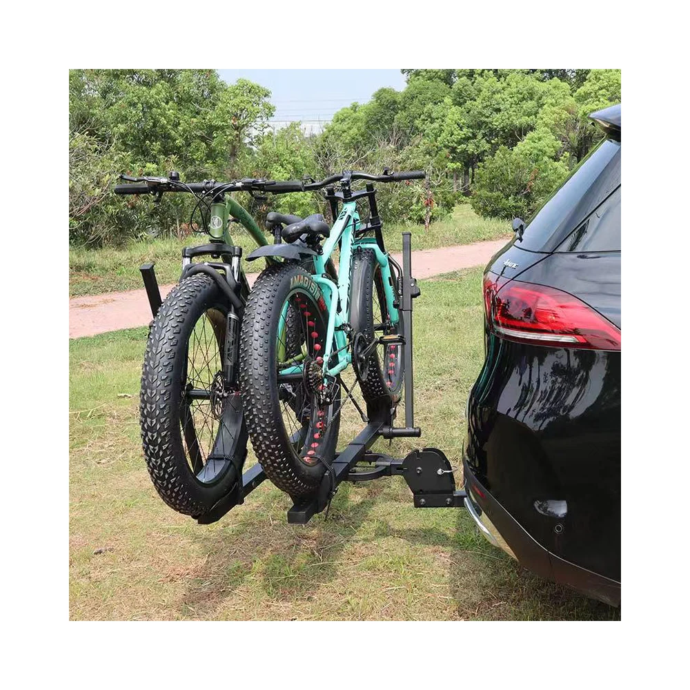 Folding Platform Bikes  Style Bike Rack Hitch Mounted Bicycle Car Rack Carrier for SUV