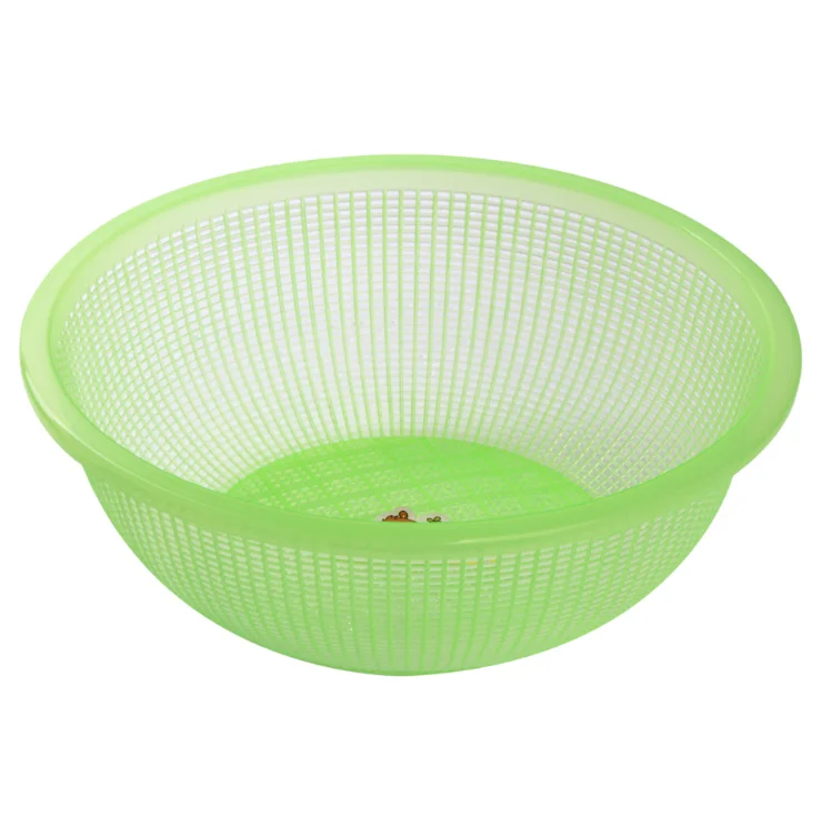 Kitchen Utensil Eco-Friendly PP Fruit strainer plastic sieve Multi-Functional Plastic Fruit Mesh Basket Colander Strainer