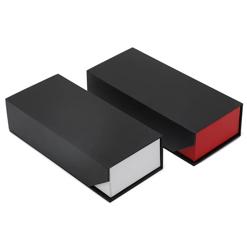 Новый роскошный популярный черный Складной футляр для очков в стиле ретро с логотипом на заказ футляр для солнцезащитных очков