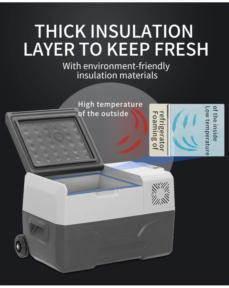 CX30 Overland Anti Vibration Compact Vehicle Coolers Car Fridges portable camping mini refrigerator for Truck RV Van Jeep Toyota