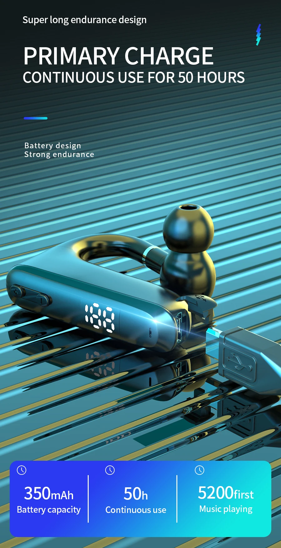 Новый продукт Md618 шумоподавляющие наушники-вкладыши наушники с крючком спортивные игровые Беспроводные микрофоном