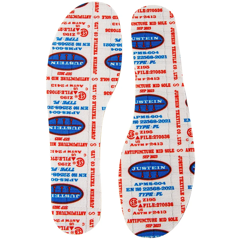 Anti puncture resistant insole fabric in accordance with Z195, ASTM F2413, EN 22568-4:2021 PL