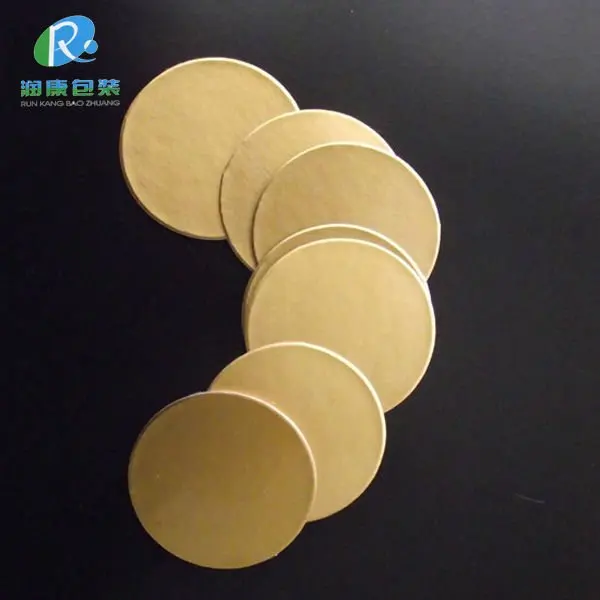 Free Sample Two Piece Aluminum Foil Seal Heat Induction Seal Liner For PET HDPE PP ABS AS Bottle Container Metal Foil