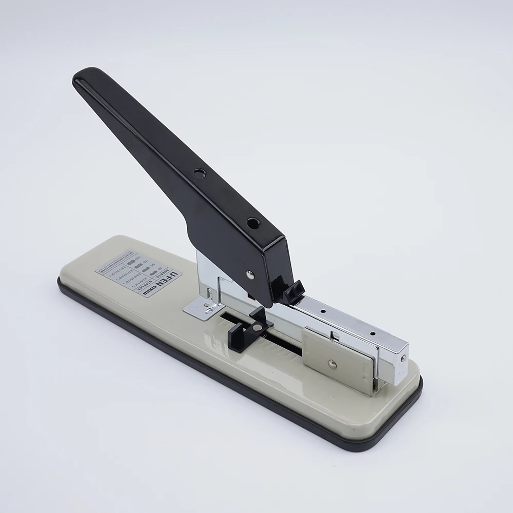 UFEN Office manual metal jumbo size magazine 100 sheets heavy duty long arm reach stapler