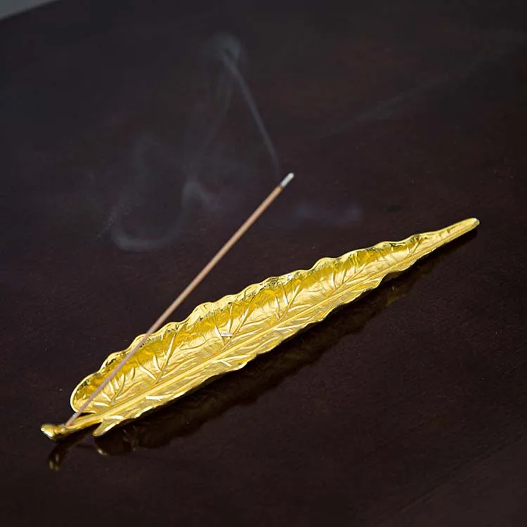 Incense Stick Holder Alloy Leaf Snails Line Incense Metal Crafts Sandalwood Coil Home Decoration
