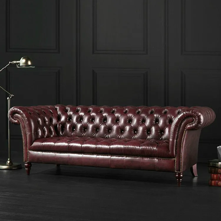 Luxury Living Room Royal sofa set tuffed couch luxury italian chesterfield sofa