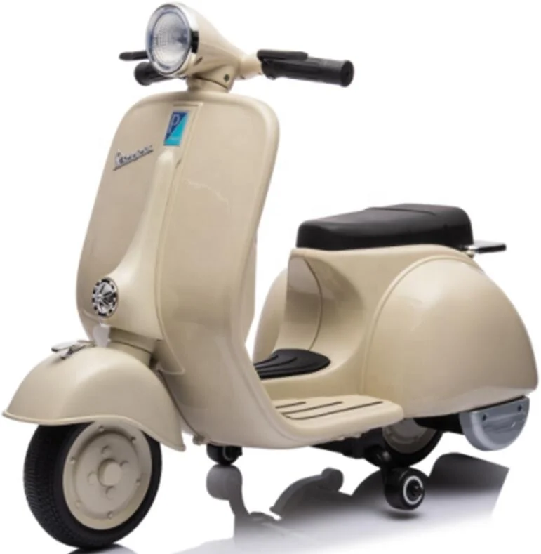 Маленький лицензированный Электрический мотоцикл Vespa для детей