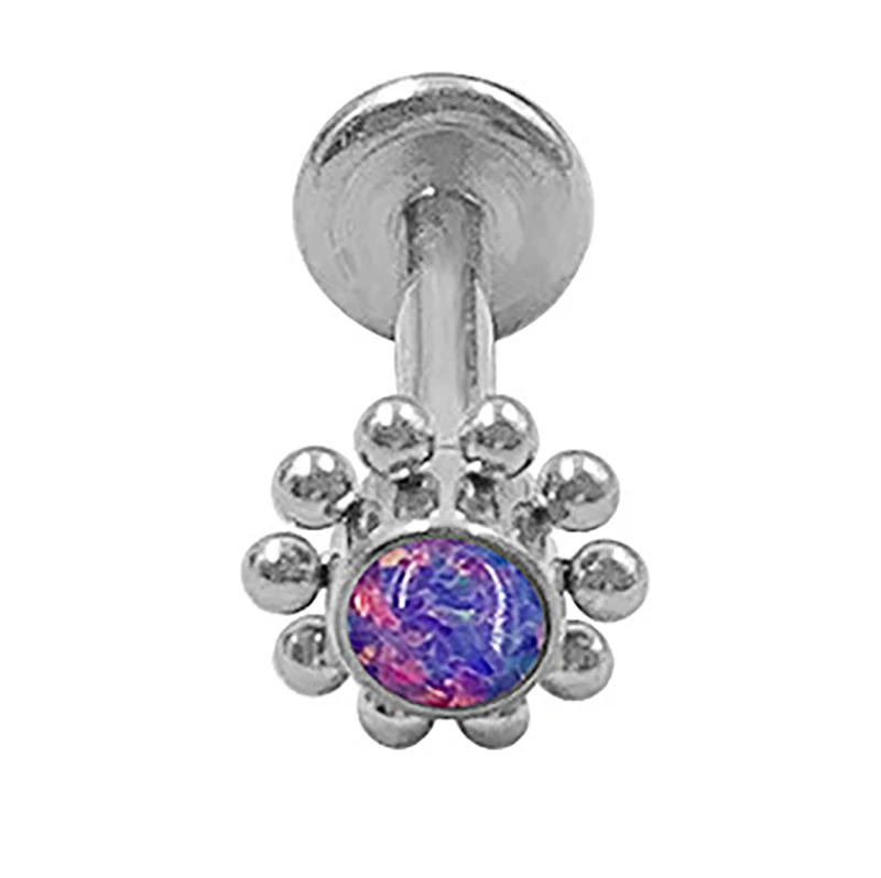 ASTM F136 internally threaded piercing titanium G23 Lip Cartilage Helix Conch  Stud Earring body Jewelry