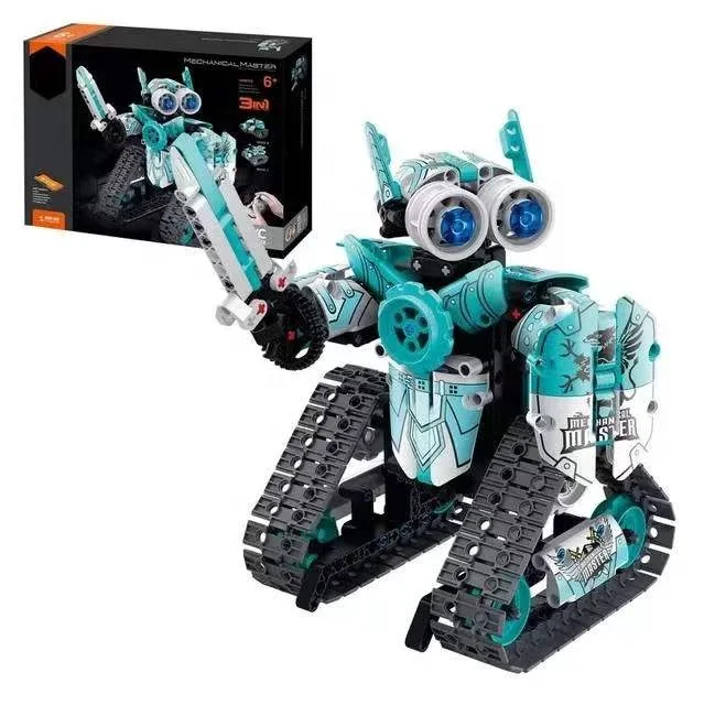 C03020 Building Remote Control STEM Building Kit for Boys 8-12 Tracked Racer Car/Tank/Robot 3 in 1 Educational Toys