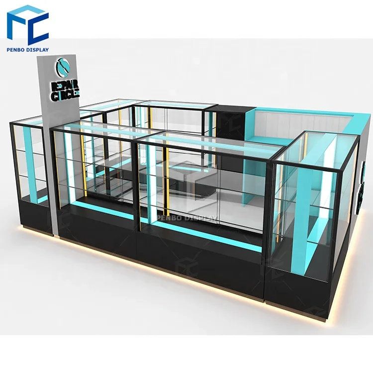 Modern Mobile Phone Shop Interior Design Electronic Display Stand Cabinet Table For Phone Accessories Display shop