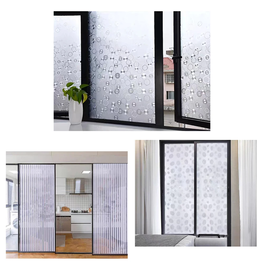 PVC Self-adhesive White Frosted Film House Building Glass Door Decoration Window Glass Opaque Matte White Film