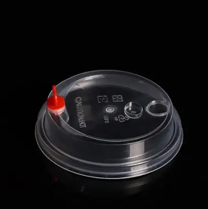 Disposable Plastic Cup with Lid Logo U Shape PP Customized Clear Top OEM Wall Style Packing Tea Dimensions Pcs Color Feature HUB