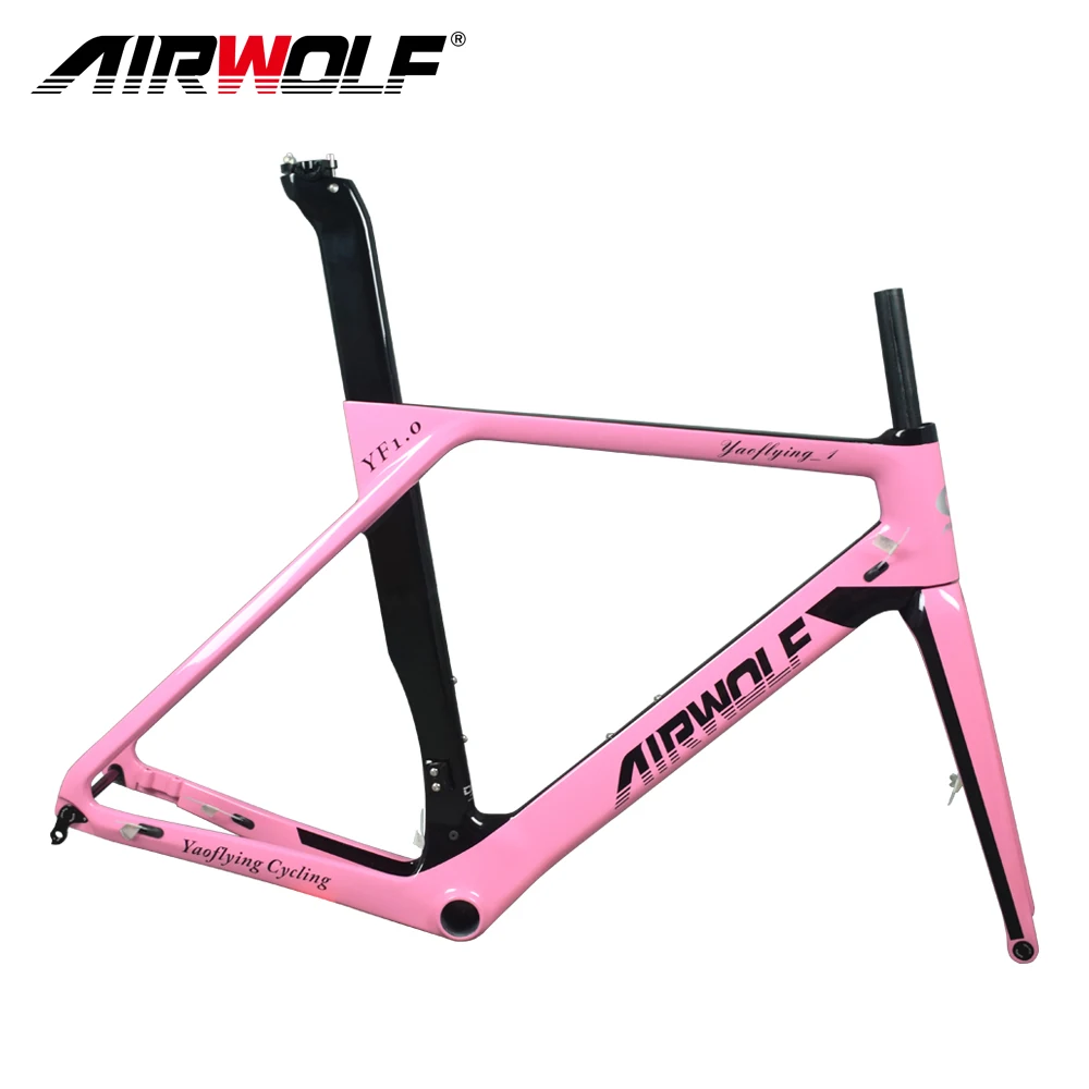 Airwolf Carbon Road Disc Frame Size 49/52/54/56cm Bicicleta Carbon Bike Frame Full Toray T1000 Carbon Frame Road